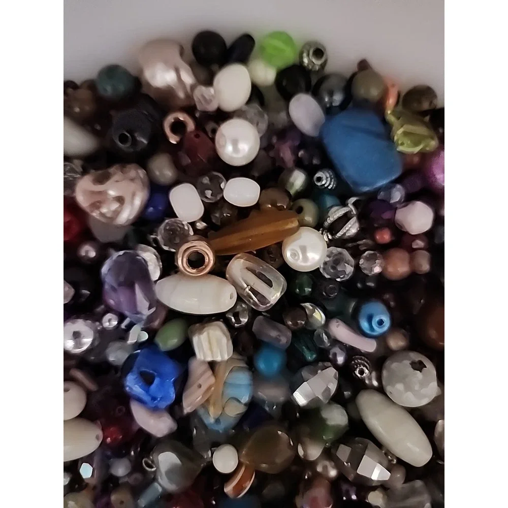 Happy Beads Bead Mix One Pound Mix Lot 1mm To 20mm Childs Play To Fancy #133